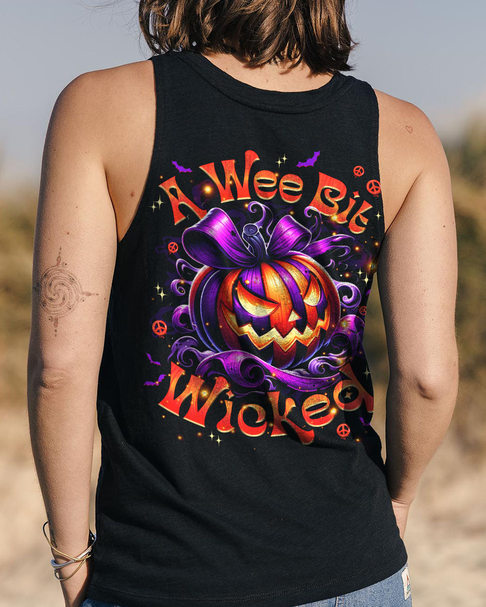 A WEE BIT WICKED PUMPKIN HALLOWEEN ALL OVER PRINT - TYPQ3107251