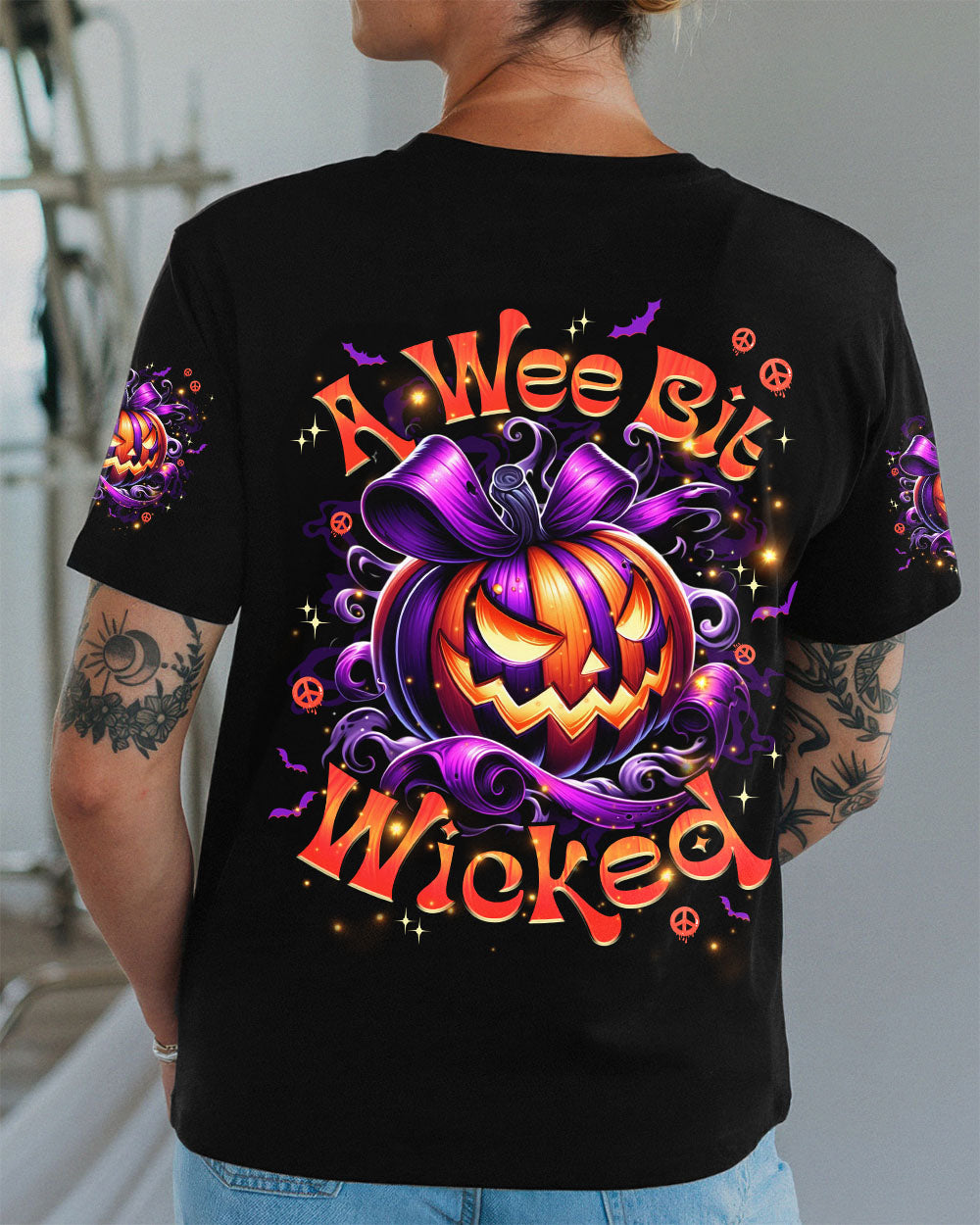 A WEE BIT WICKED PUMPKIN HALLOWEEN ALL OVER PRINT - TYPQ3107251