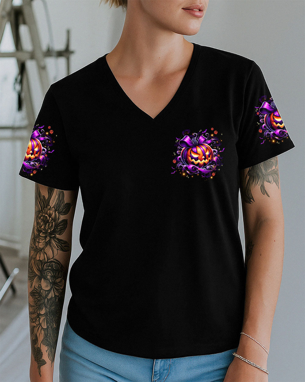 A WEE BIT WICKED PUMPKIN HALLOWEEN ALL OVER PRINT - TYPQ3107251