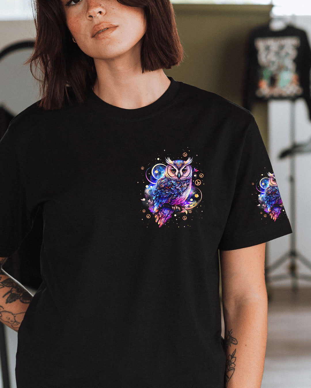 HELLO DARKNESS MY OLD FRIEND OWL ALL OVER PRINT - TYPQ3110251