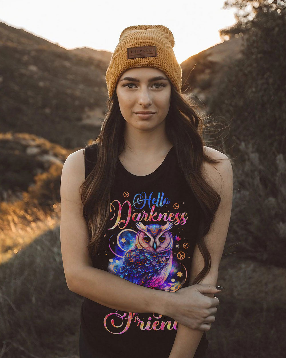 HELLO DARKNESS MY OLD FRIEND OWL ALL OVER PRINT - TYPQ3110251