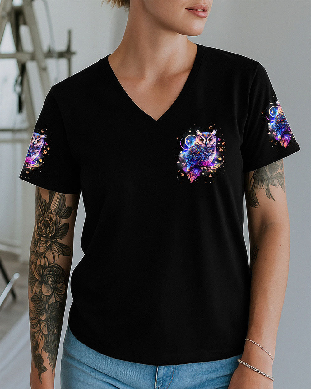 HELLO DARKNESS MY OLD FRIEND OWL ALL OVER PRINT - TYPQ3110251
