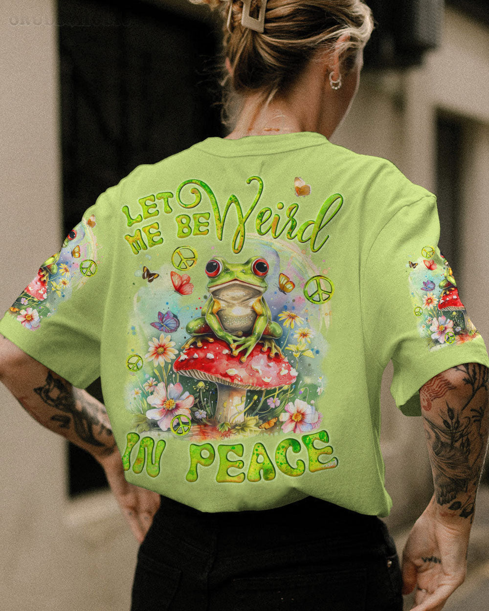 LET ME BE WEIRD IN PEACE FROG ALL OVER PRINT - TYQY0103244