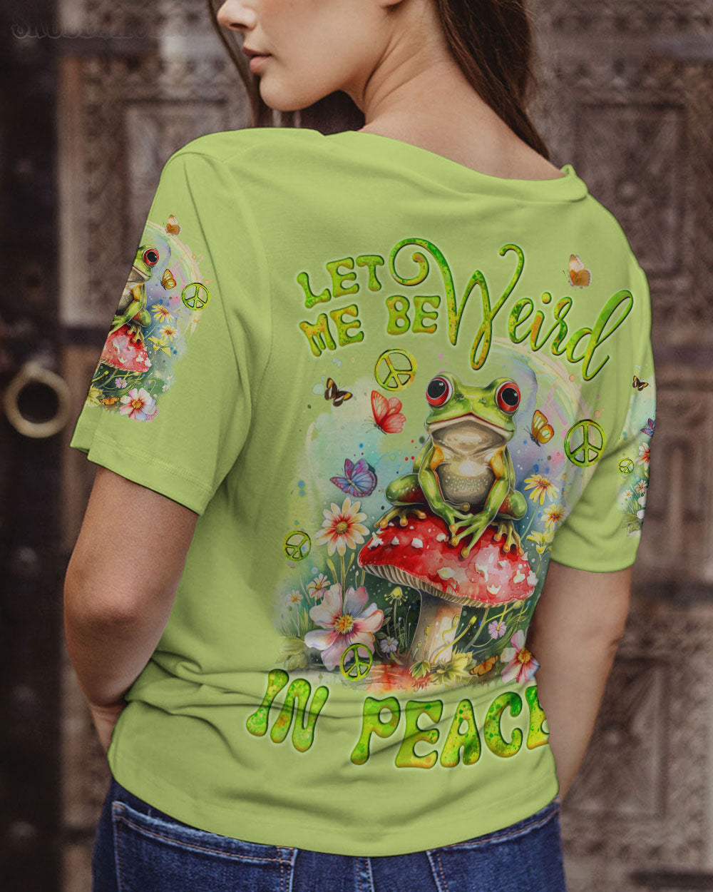 LET ME BE WEIRD IN PEACE FROG ALL OVER PRINT - TYQY0103244