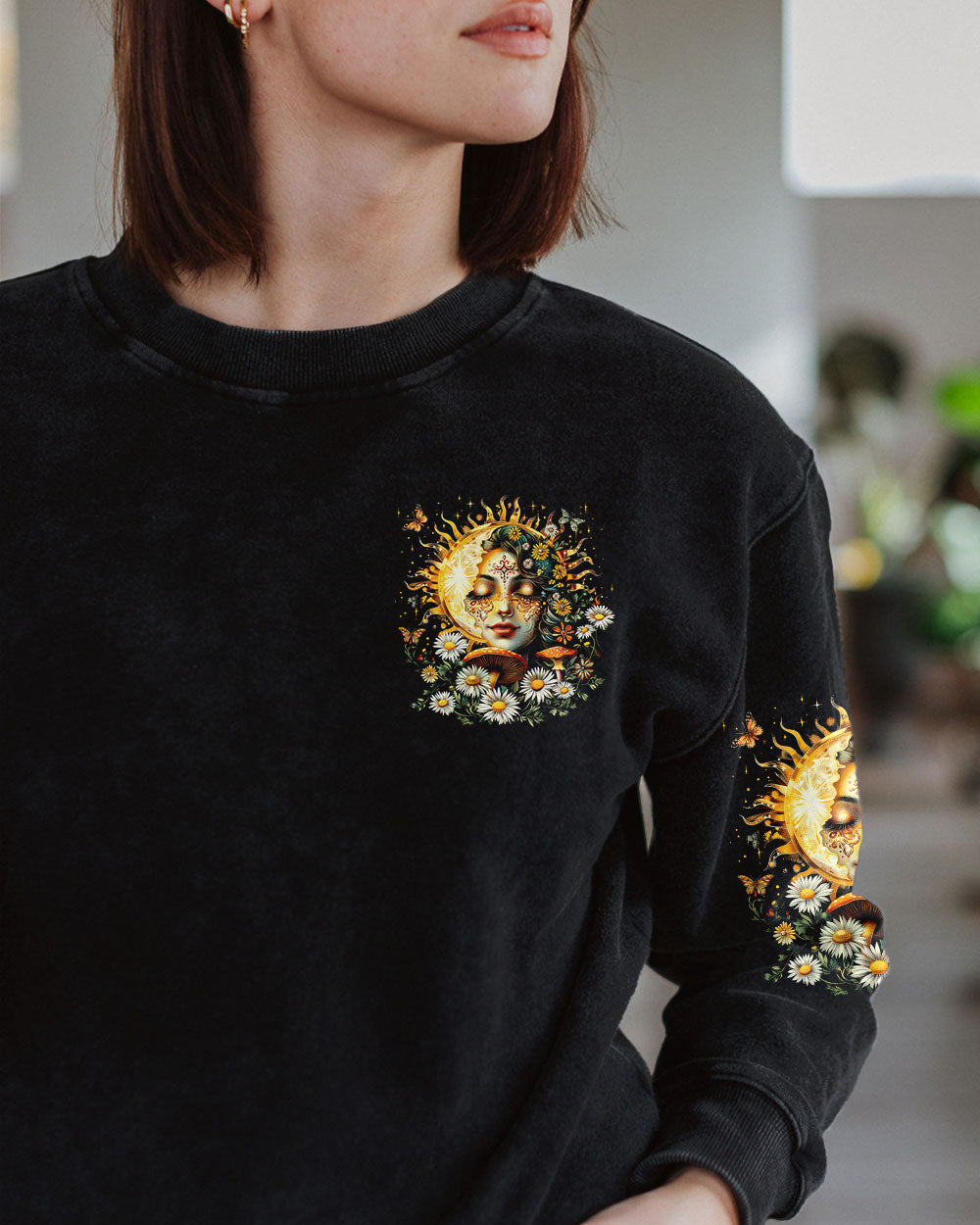 I WANT DAISIES IN MY HAIR SUN AND MOON ALL OVER PRINT - TYQY0108244