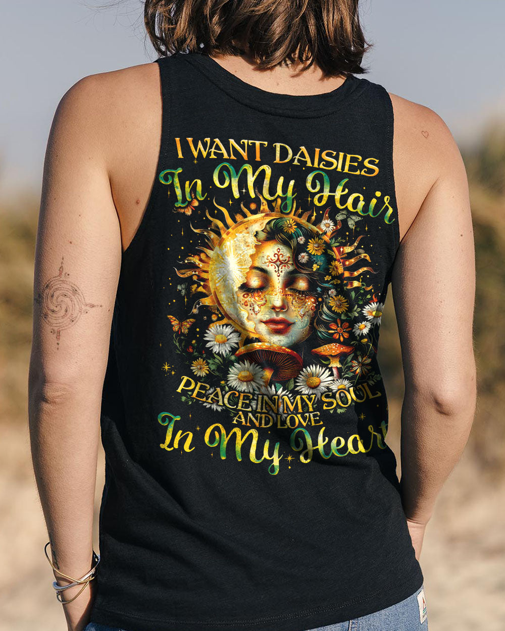 I WANT DAISIES IN MY HAIR SUN AND MOON ALL OVER PRINT - TYQY0108244