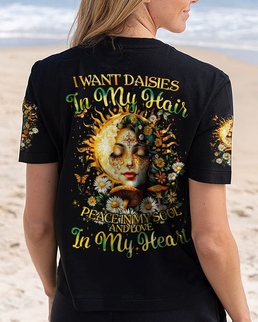 I WANT DAISIES IN MY HAIR SUN AND MOON ALL OVER PRINT - TYQY0108244