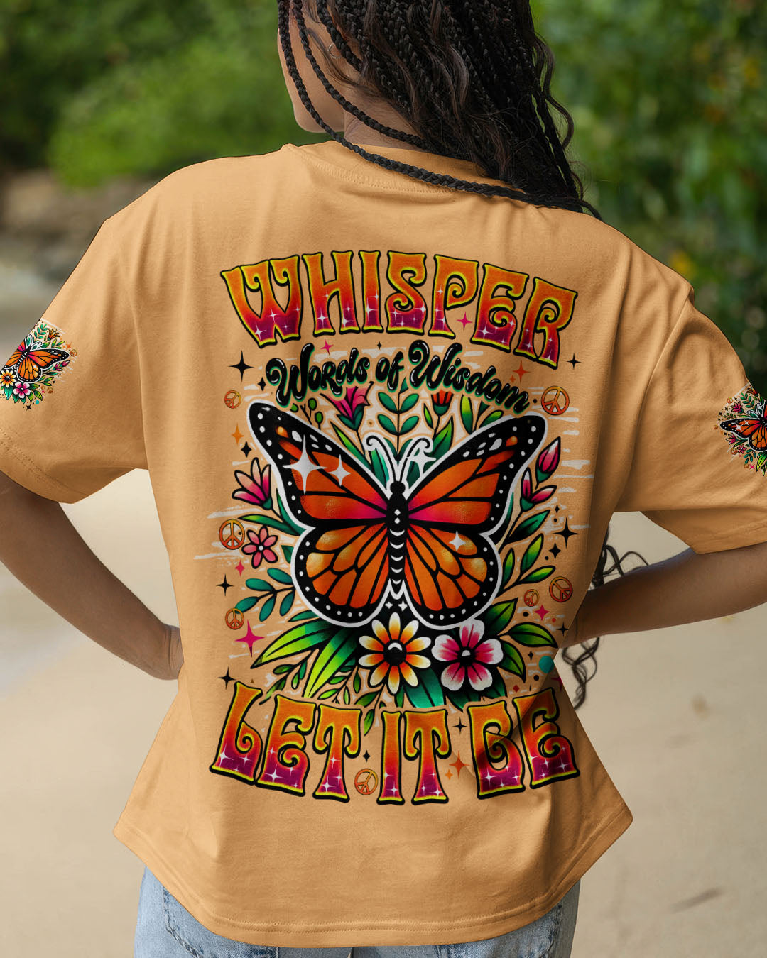 WHISPER WORDS OF WISDOM LET IT BE BUTTERFLY ALL OVER PRINT - TYQY0108251