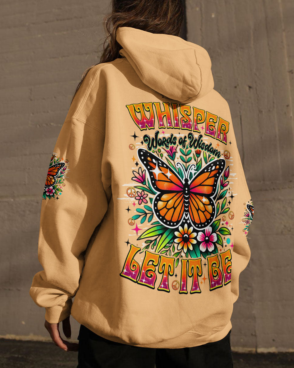 WHISPER WORDS OF WISDOM LET IT BE BUTTERFLY ALL OVER PRINT - TYQY0108251