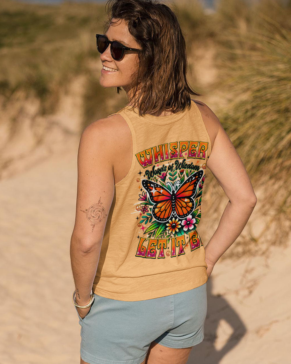 WHISPER WORDS OF WISDOM LET IT BE BUTTERFLY ALL OVER PRINT - TYQY0108251