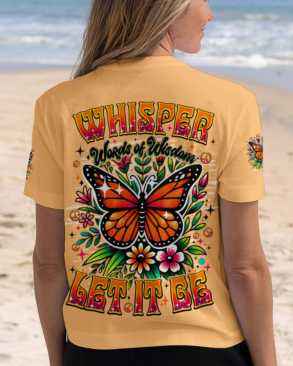 WHISPER WORDS OF WISDOM LET IT BE BUTTERFLY ALL OVER PRINT - TYQY0108251
