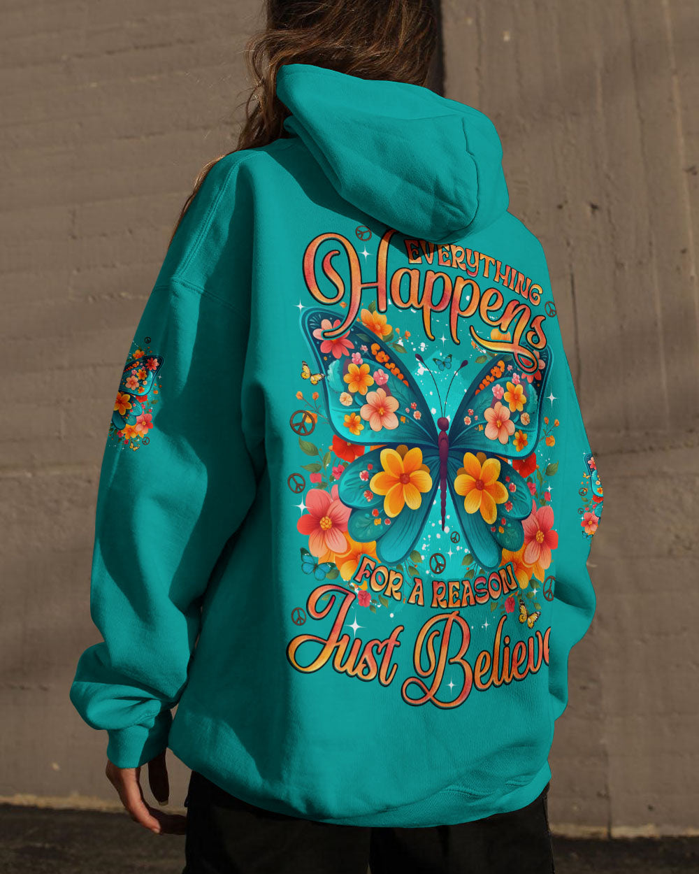 JUST BELIEVE BUTTERFLY ALL OVER PRINT - TYQY0111251