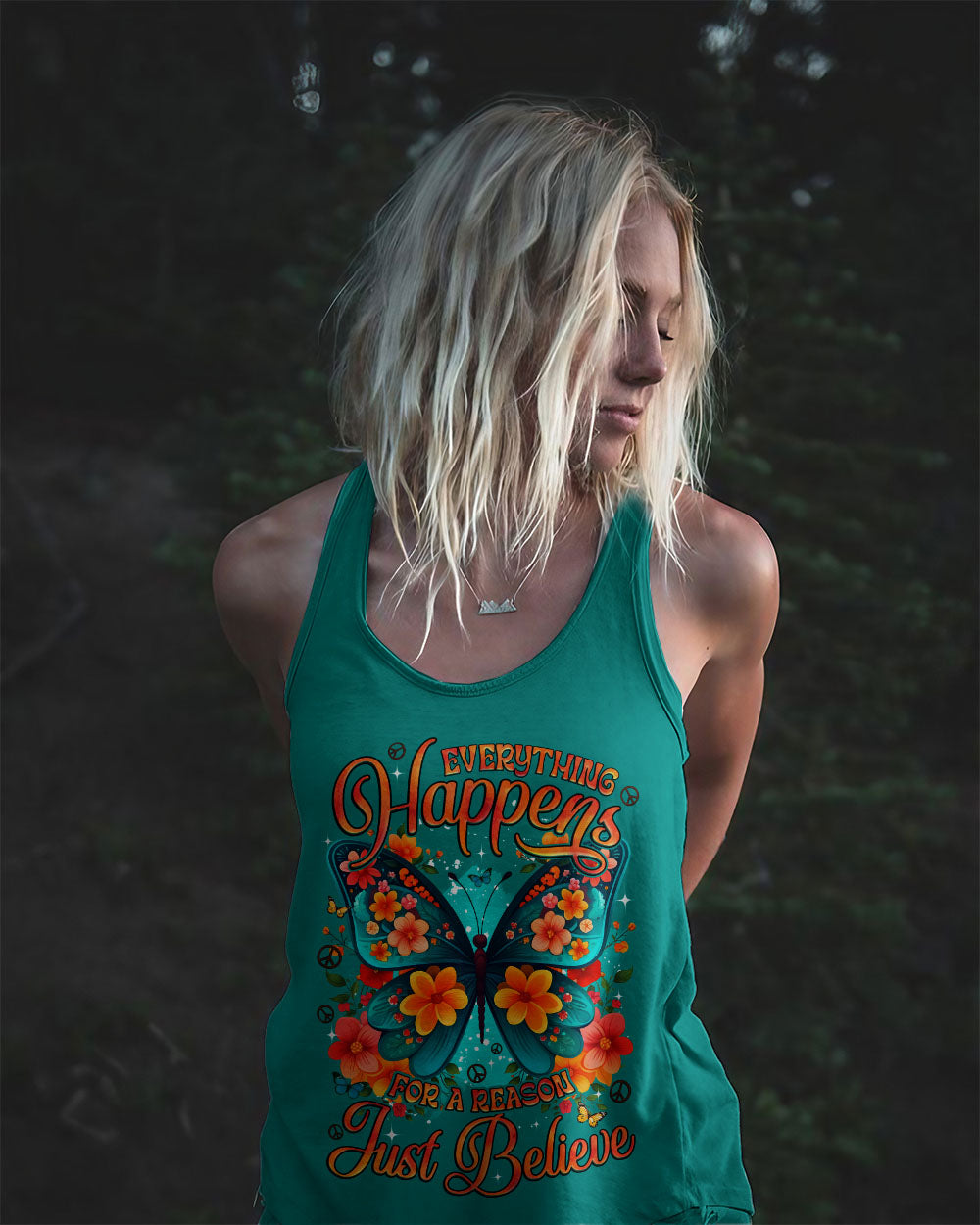 JUST BELIEVE BUTTERFLY ALL OVER PRINT - TYQY0111251