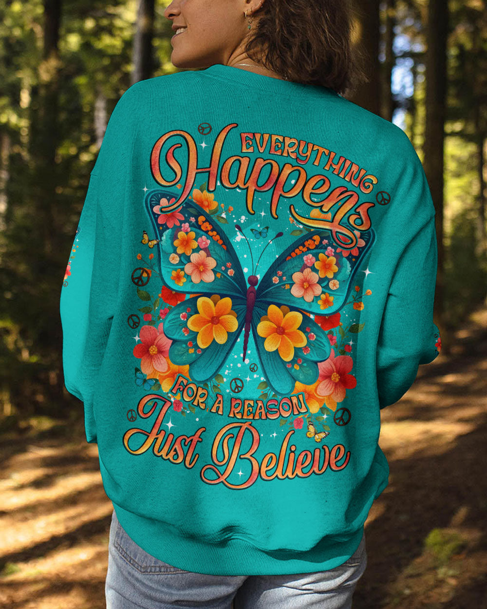 JUST BELIEVE BUTTERFLY ALL OVER PRINT - TYQY0111251