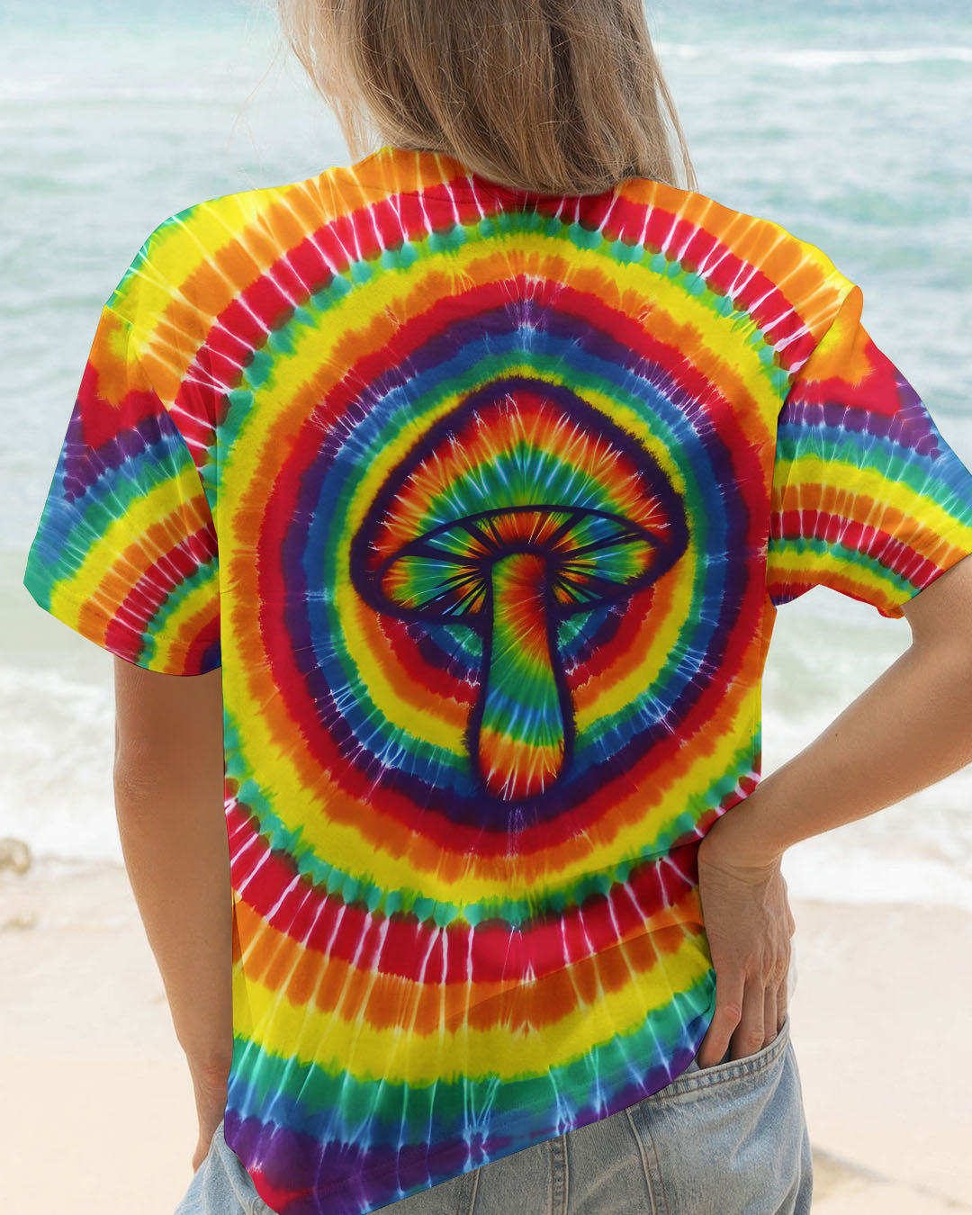 MUSHROOM COLORFUL TIE DYE ALL OVER PRINT - TYQY0112251