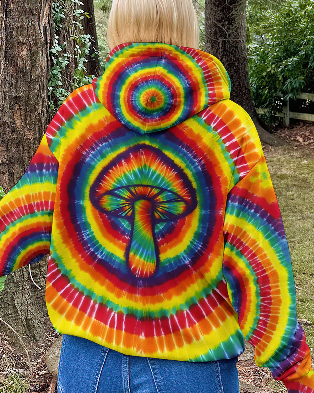 MUSHROOM COLORFUL TIE DYE ALL OVER PRINT - TYQY0112251