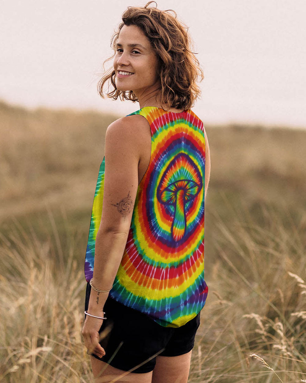 MUSHROOM COLORFUL TIE DYE ALL OVER PRINT - TYQY0112251