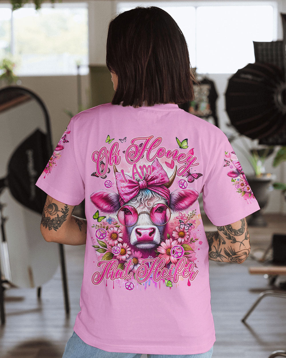 OH HONEY I AM THAT HEIFER ALL OVER PRINT - TYQY0201242