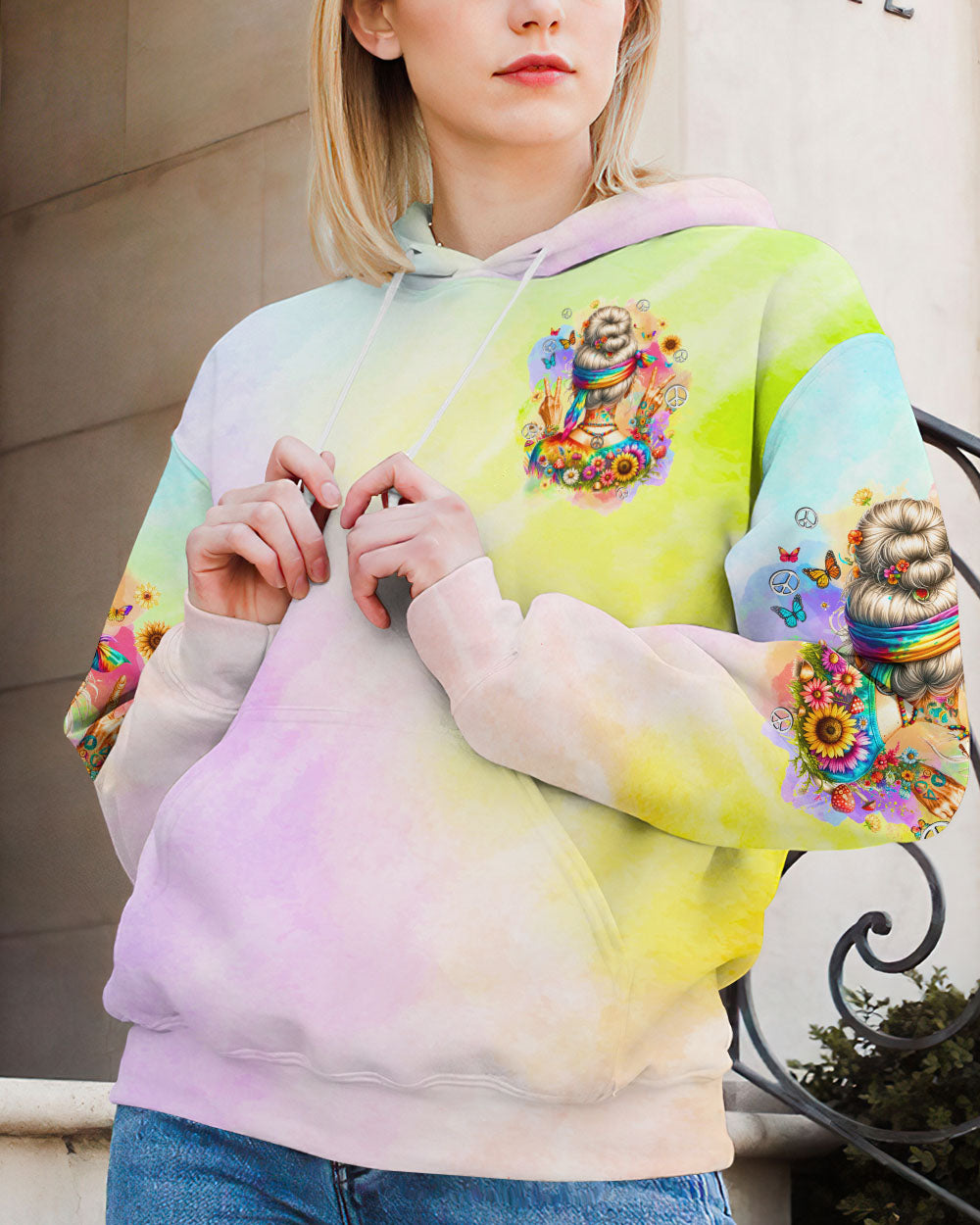 OLD HIPPIES TIE DYE ALL OVER PRINT - TYQY0212234