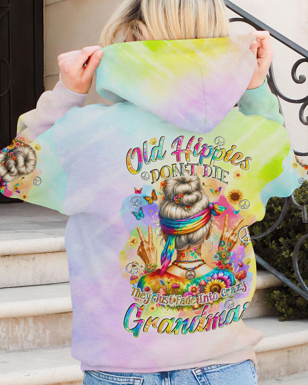 OLD HIPPIES TIE DYE ALL OVER PRINT - TYQY0212234