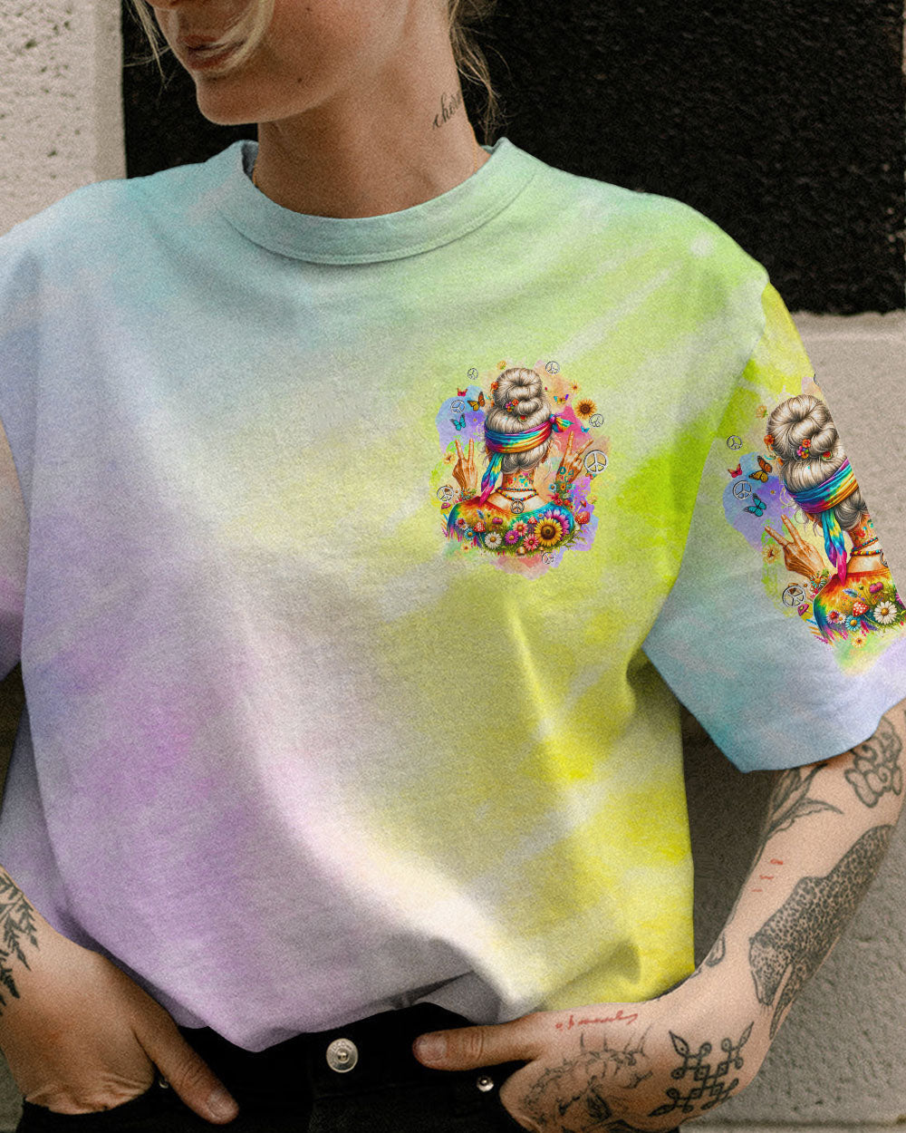 OLD HIPPIES TIE DYE ALL OVER PRINT - TYQY0212234