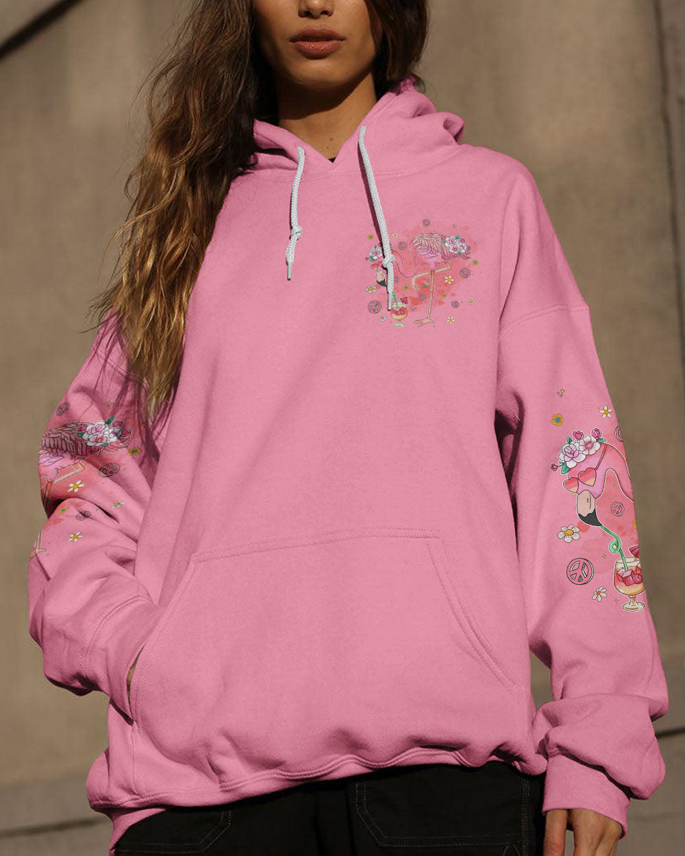 PRETTY IN PINK FLAMINGO ALL OVER PRINT - TYQY0307242