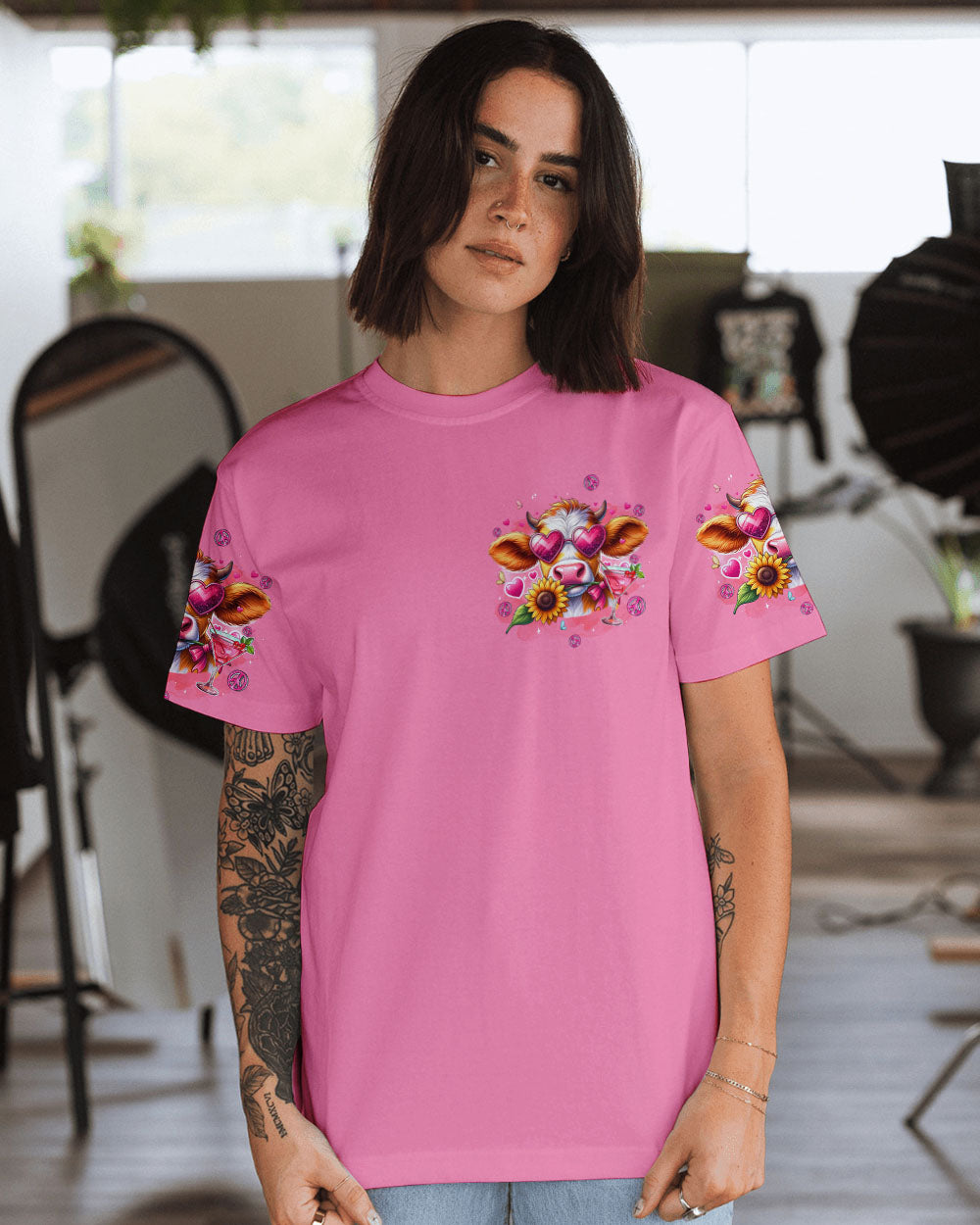 PRETTY IN PINK HEIFER ALL OVER PRINT - TYQY0307244