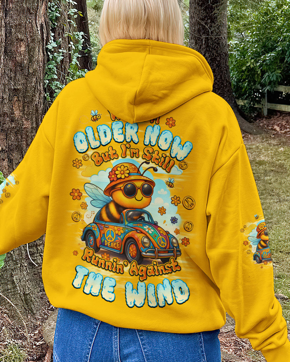 RUNNING AGAINST THE WIND BEE HIPPIE ALL OVER PRINT - TYQY0307252
