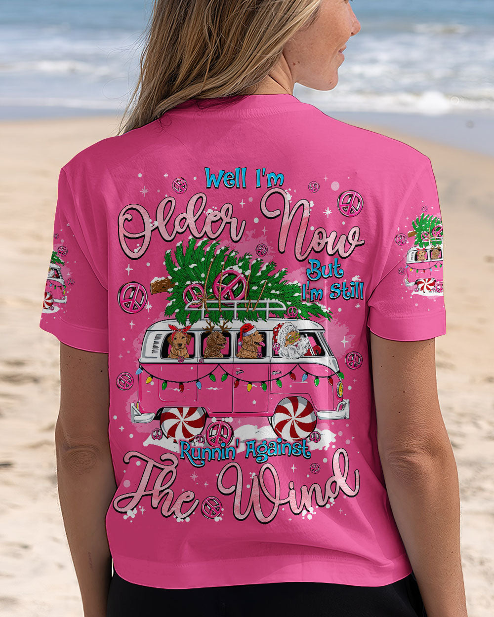 RUNNING AGAINST THE WIND SANTA CLAUS CHRISTMAS ALL OVER PRINT - TYQY0310244