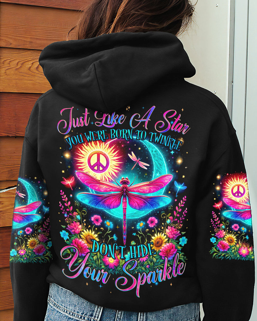 JUST LIKE A STAR YOU WERE BORN TO TWINKLE DRAGONFLY ALL OVER PRINT - TYQY0405245