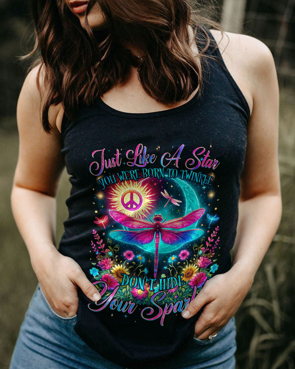 JUST LIKE A STAR YOU WERE BORN TO TWINKLE DRAGONFLY ALL OVER PRINT - TYQY0405245