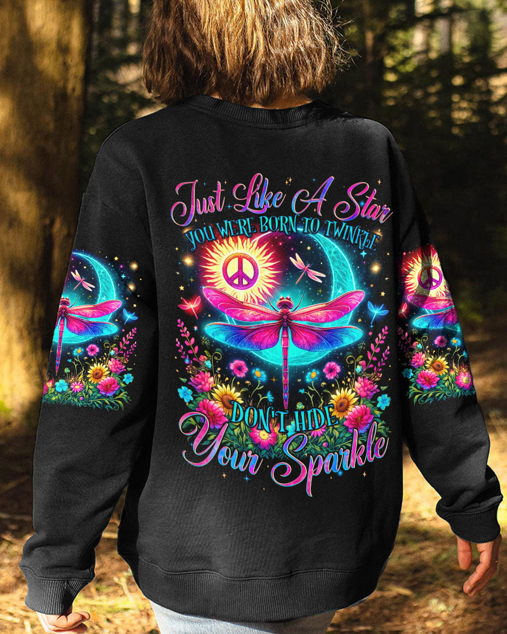 JUST LIKE A STAR YOU WERE BORN TO TWINKLE DRAGONFLY ALL OVER PRINT - TYQY0405245