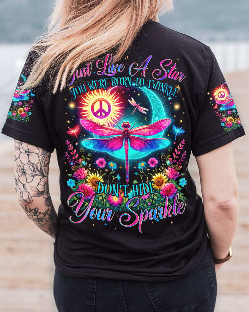 JUST LIKE A STAR YOU WERE BORN TO TWINKLE DRAGONFLY ALL OVER PRINT - TYQY0405245