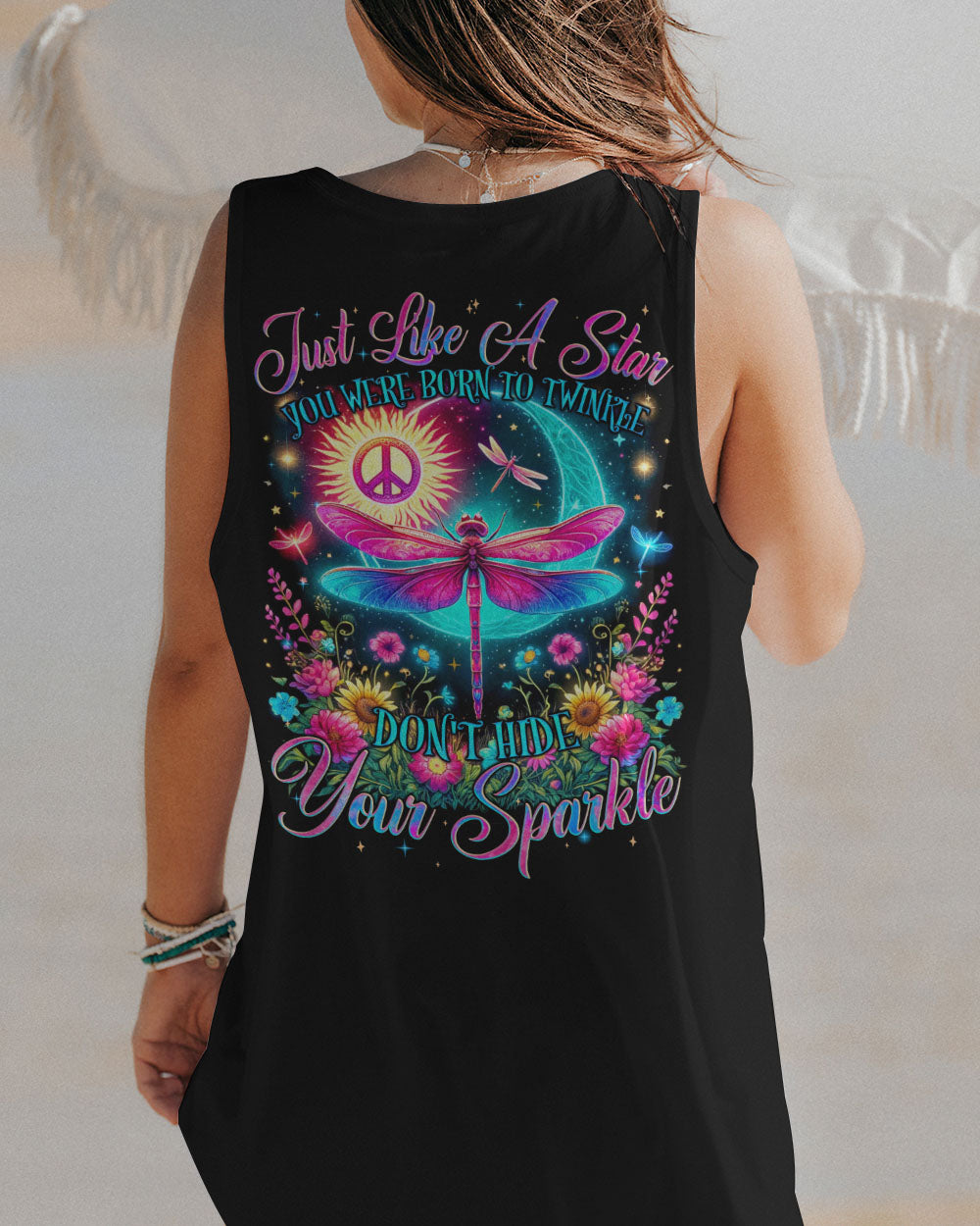 JUST LIKE A STAR YOU WERE BORN TO TWINKLE DRAGONFLY ALL OVER PRINT - TYQY0405245