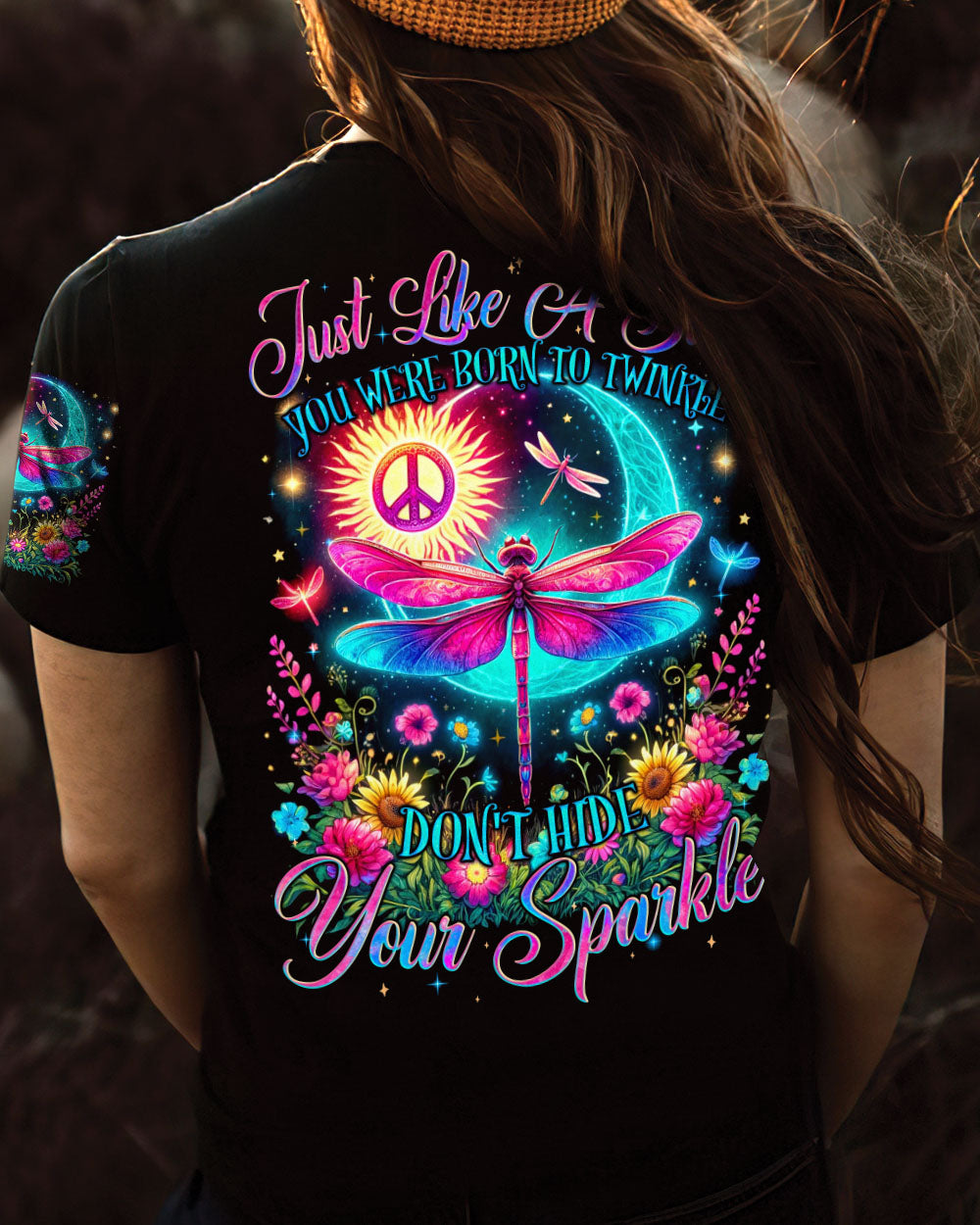 JUST LIKE A STAR YOU WERE BORN TO TWINKLE DRAGONFLY ALL OVER PRINT - TYQY0405245