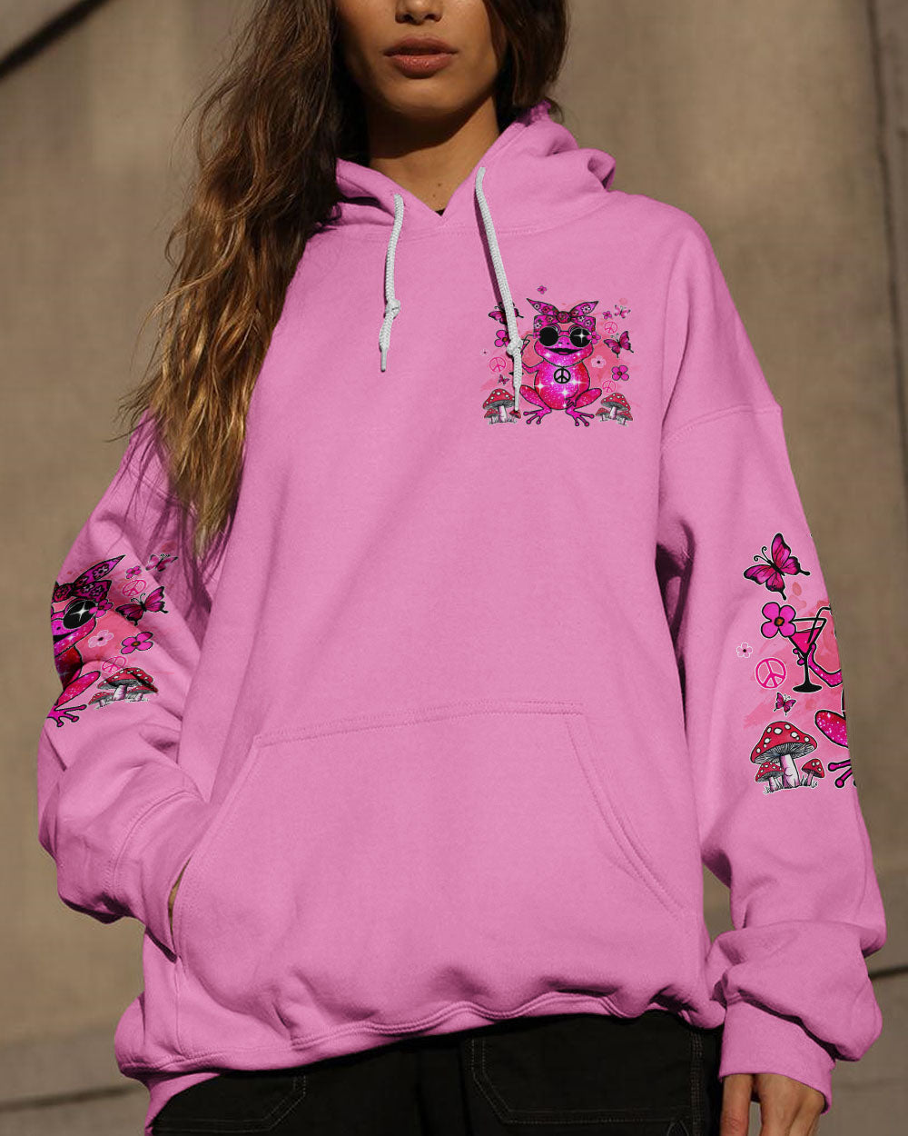 PRETTY IN PINK FROG ALL OVER PRINT - TYQY0407245
