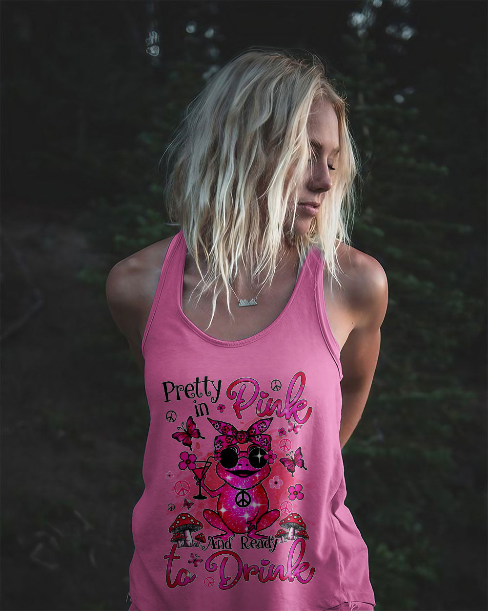 PRETTY IN PINK FROG ALL OVER PRINT - TYQY0407245