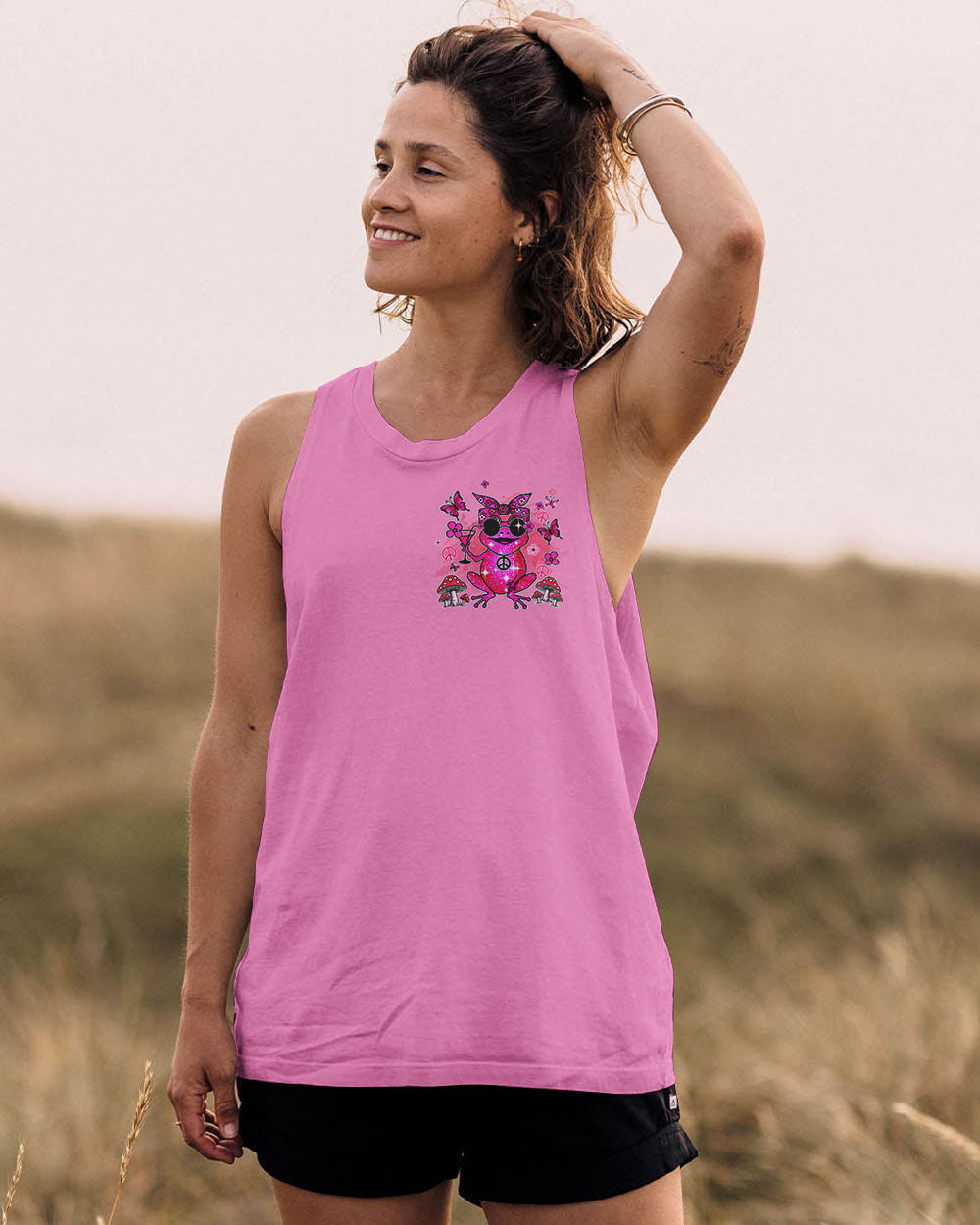 PRETTY IN PINK FROG ALL OVER PRINT - TYQY0407245