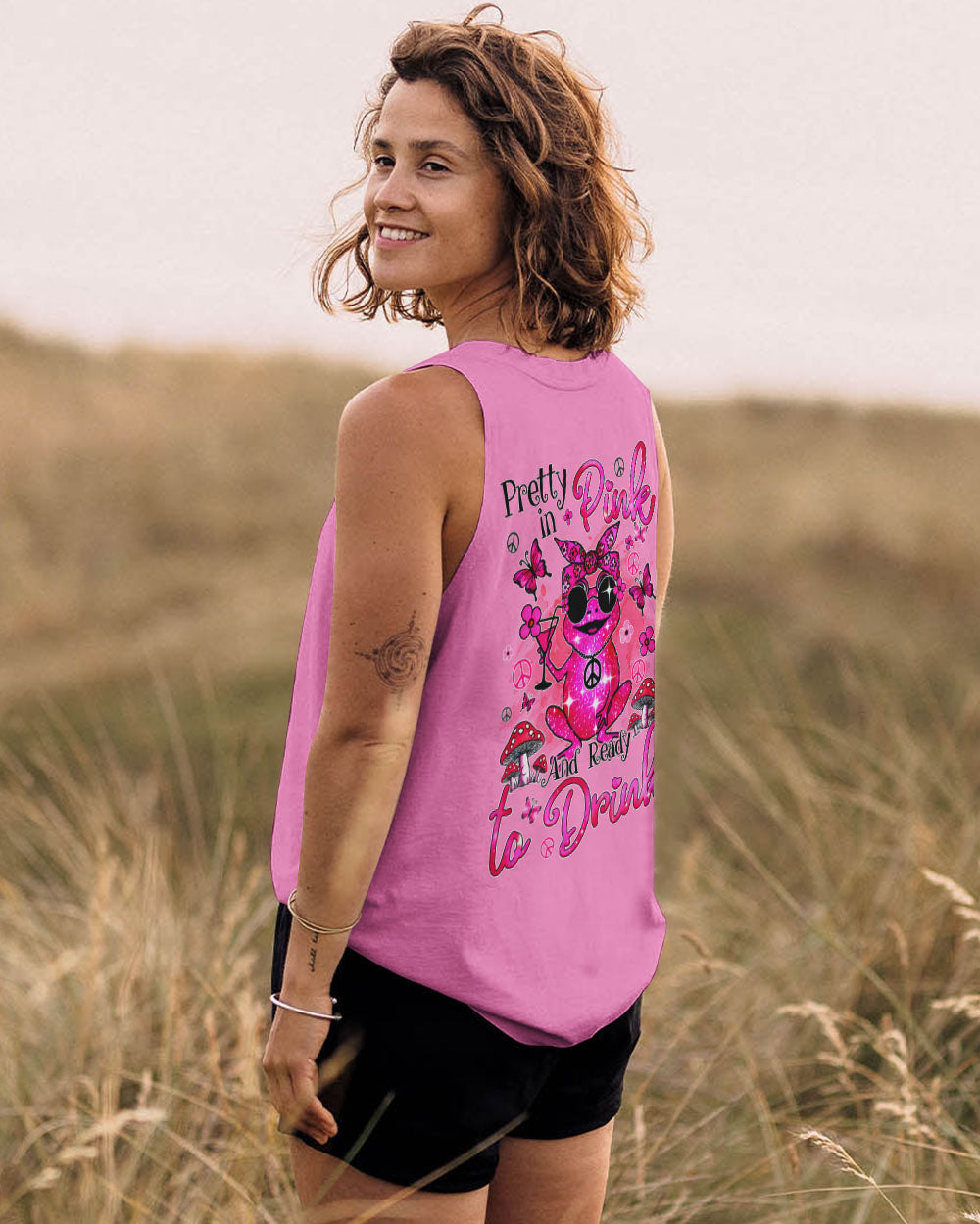 PRETTY IN PINK FROG ALL OVER PRINT - TYQY0407245