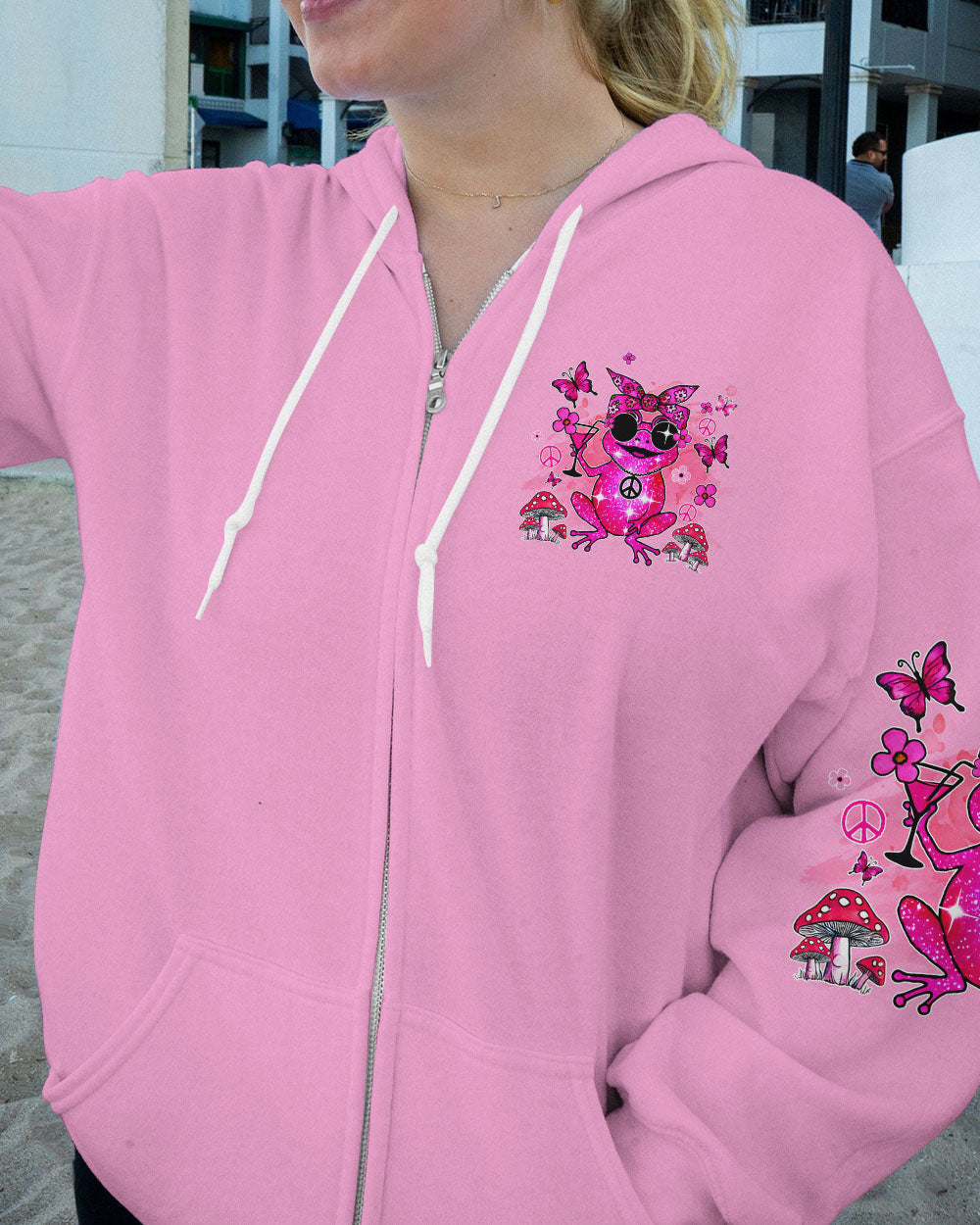 PRETTY IN PINK FROG ALL OVER PRINT - TYQY0407245