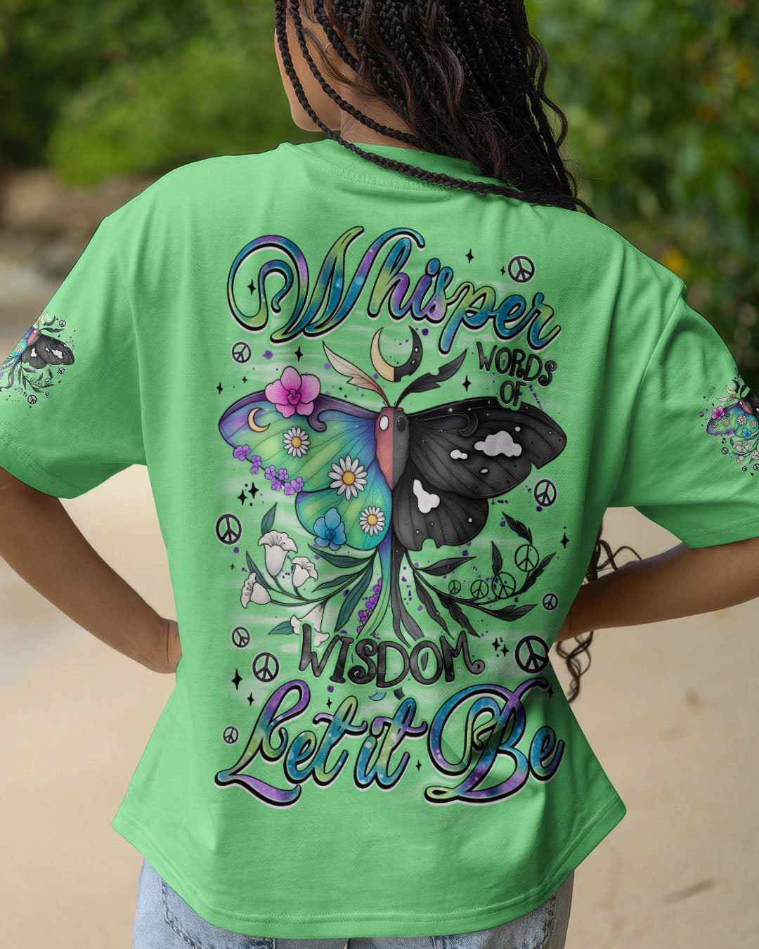 WHISPER WORDS OF WISDOM LET IT BE BUTTERFLY ALL OVER PRINT - TYQY0508252