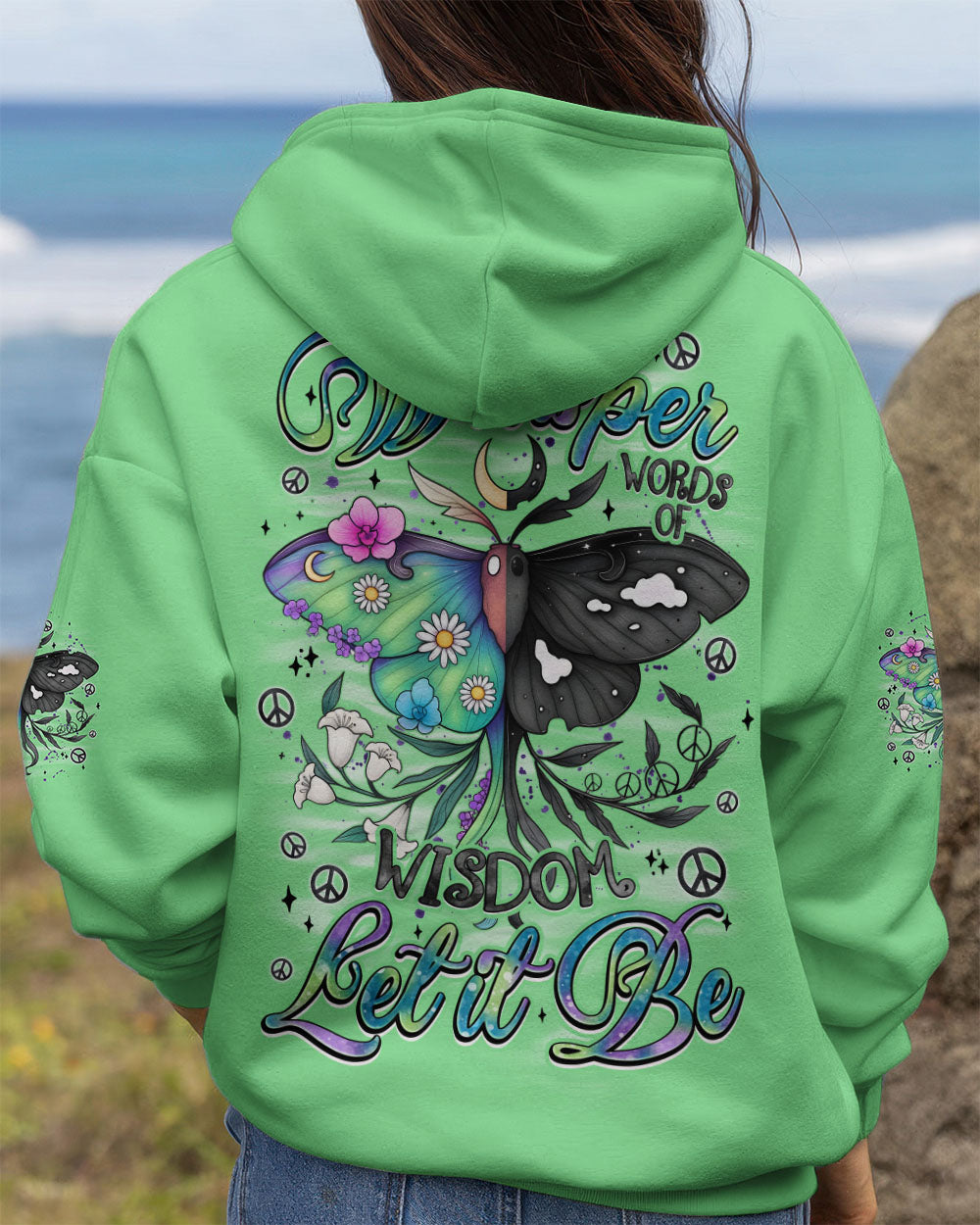 WHISPER WORDS OF WISDOM LET IT BE BUTTERFLY ALL OVER PRINT - TYQY0508252