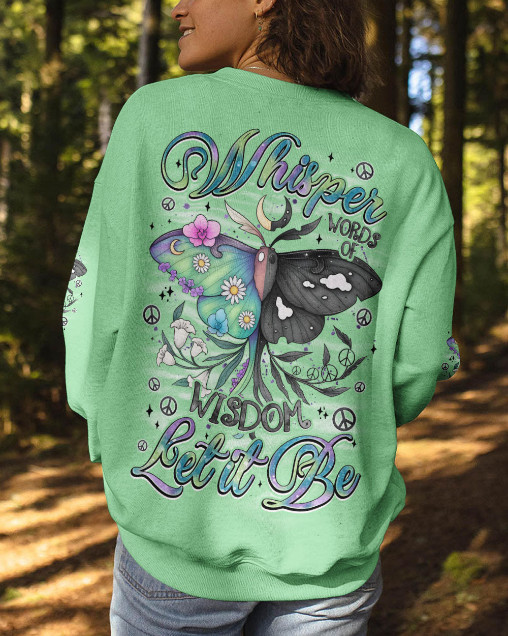 WHISPER WORDS OF WISDOM LET IT BE BUTTERFLY ALL OVER PRINT - TYQY0508252