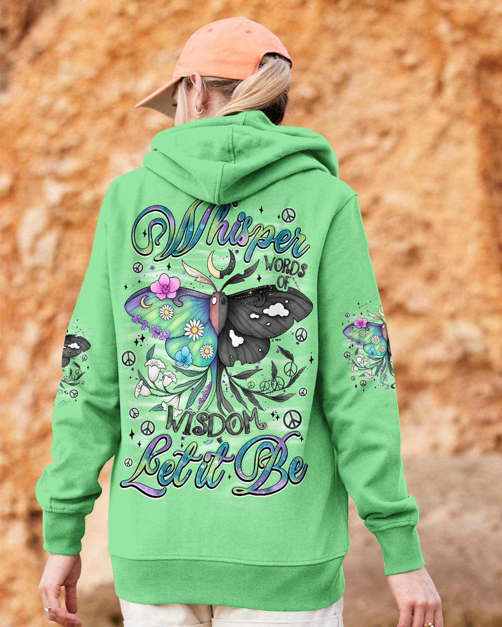 WHISPER WORDS OF WISDOM LET IT BE BUTTERFLY ALL OVER PRINT - TYQY0508252