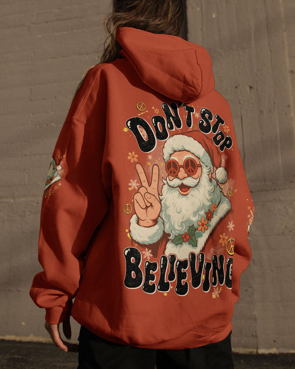 DON'T STOP BELIEVING SANTA CHRISTMAS ALL OVER PRINT - TYQY0511251