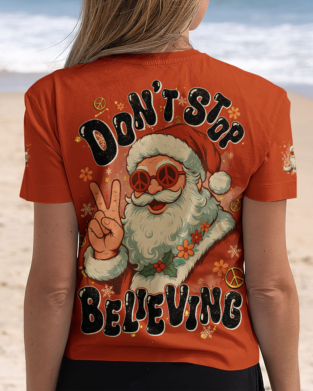 DON'T STOP BELIEVING SANTA CHRISTMAS ALL OVER PRINT - TYQY0511251