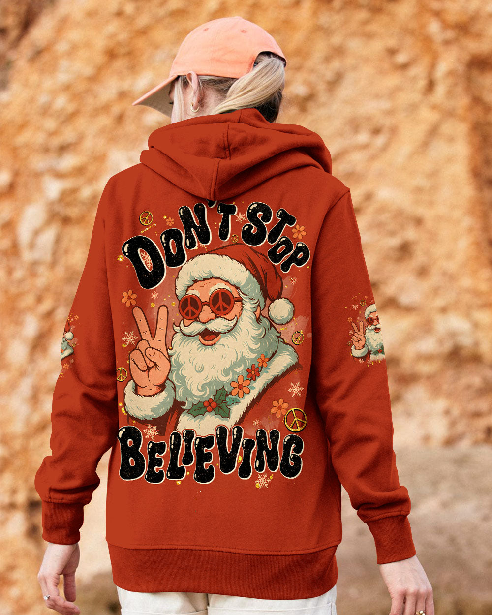 DON'T STOP BELIEVING SANTA CHRISTMAS ALL OVER PRINT - TYQY0511251
