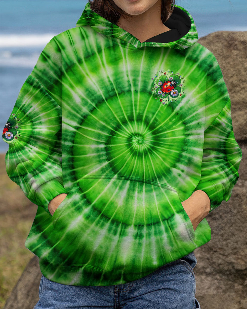 BUTTERFLY KISSES AND LADYBUG HUGS TIE DYE ALL OVER PRINT - TYQY0512252