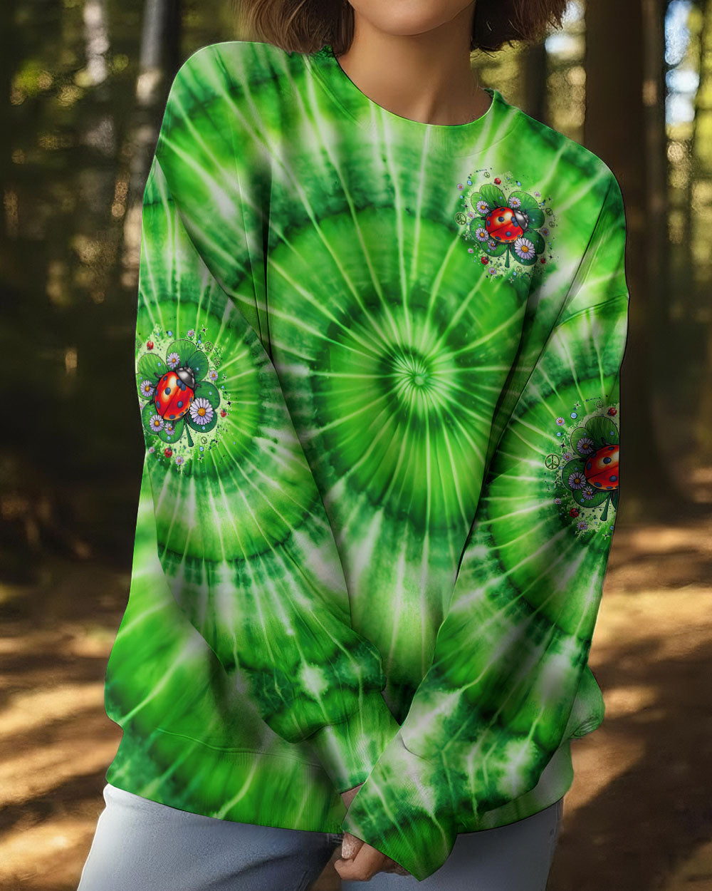 BUTTERFLY KISSES AND LADYBUG HUGS TIE DYE ALL OVER PRINT - TYQY0512252