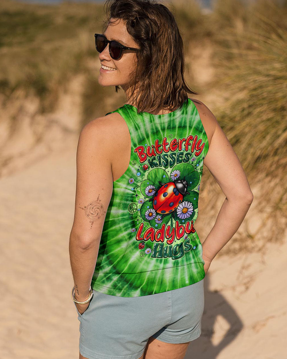 BUTTERFLY KISSES AND LADYBUG HUGS TIE DYE ALL OVER PRINT - TYQY0512252